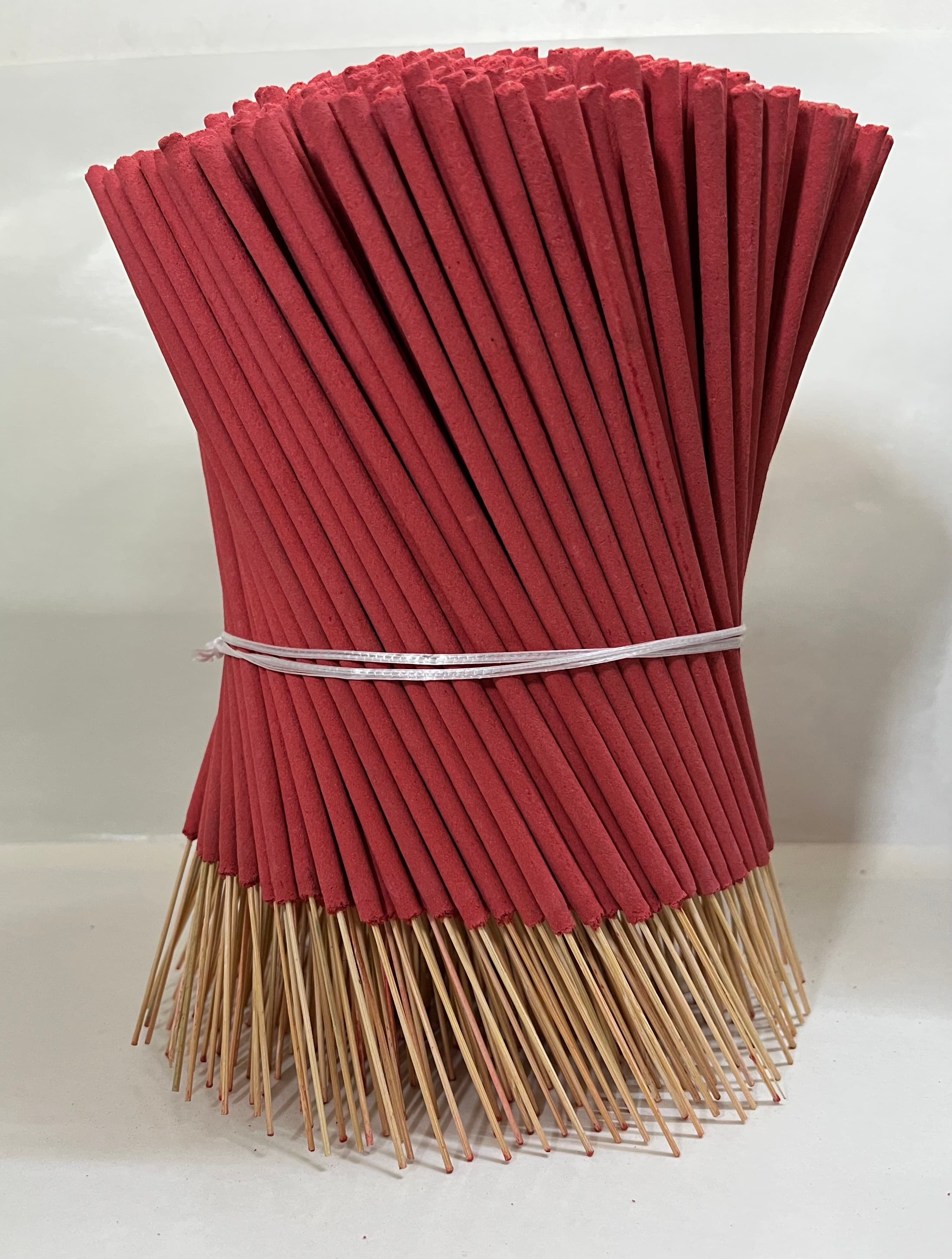 9" Red Raw Agarbatti Sticks