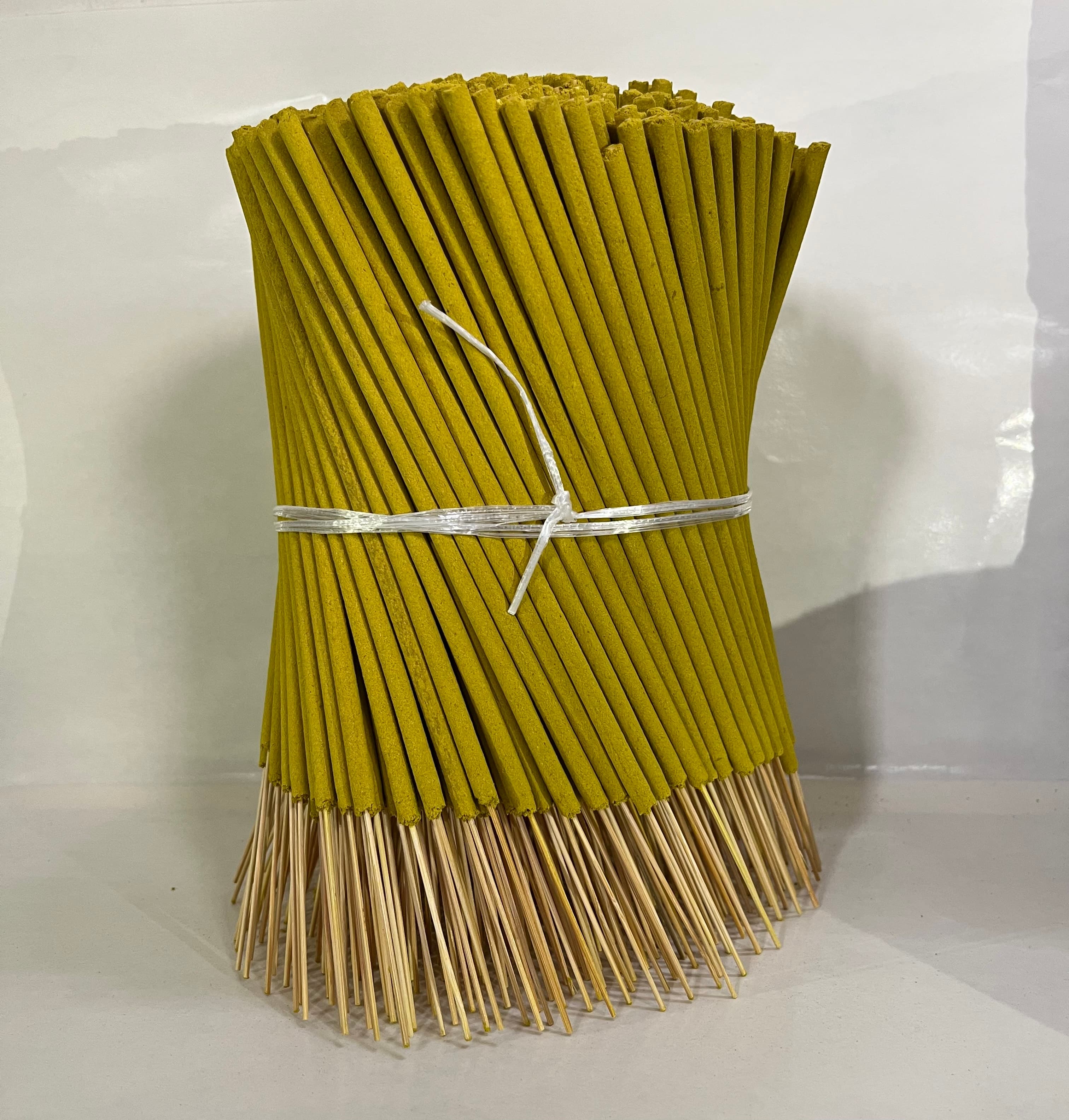 9" Yellow Raw Agarbatti Sticks